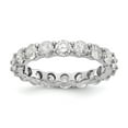 thumbnail image 1 of Diamond2Deal 14K Or Blanc 3 cttw Bande Éternité Complète pour Femmes Taille 5, 1 of 7