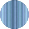 thumbnail image 1 of Ahgly Company Machine Washable Indoor Round Transitional Day Sky Blue Area Rugs, 6' Round, 1 of 7