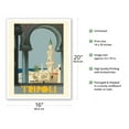thumbnail image 2 of Tripoli Libya - Gurgi Mosque - Old Medina Marketplace - Vintage Travel Poster c.1930s - Fine Art Matte Paper Print (Unframed) 16x20in, 2 of 4