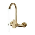 thumbnail image 1 of Kitchen Brushed Gold Wall Mounted Faucet, Rotation Stainless Steel Lead Free Sink Water Mixer Tap ,Built To Last, 1 of 5