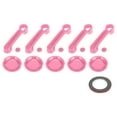 thumbnail image 1 of Cubierta de manija de puerta Unique Bargains para Jeep Wrangler JK JKU 2007-2018, cubierta de manija de portón trasero, juego de guardas de receso, decoración exterior, trim de ABS, 1 juego, rosa, 1 of 6