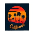 thumbnail image 2 of California Sunset Flannel Blanket - Soft Cozy Durable Design with Vibrant Colors for Sofa Travel Bed & Chair, 2 of 5