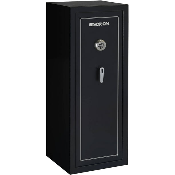 StackOn 16Gun Security Safe with Biometric Lock, Steel