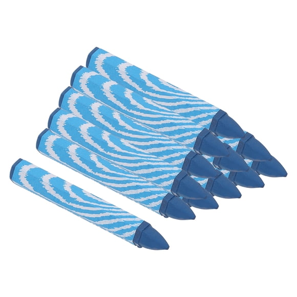 Uxcell Lumber Marking Crayons, 18 Pack 4.1"x0.6" Hex Wax Tire Marker Drawing Crayons Blue