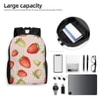 thumbnail image 6 of Fotbe Strawberries Travel Laptop Backpack, Business Slim Sturdy Laptops Backpack, Water Resistant College School Computer Bag Gift for Men & Women Fits 15.6 Inch Notebook, 6 of 8