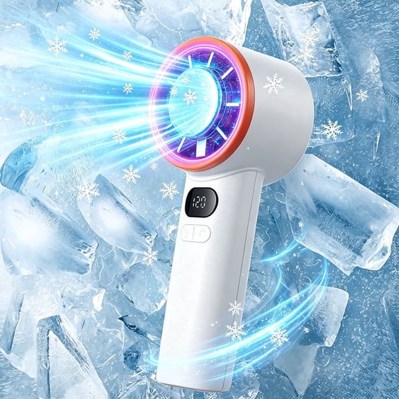 DREAMSOME Portable Mini Fan with Ice Cooling, 1-120 Speeds, 15000 RPM, Rechargeable Handheld Turbo Fan for Travel Outdoor Beach Makeup