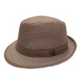 thumbnail image 4 of Sun Hats for Men Breathable Mesh Short Brim Panama Summer Hats, 4 of 6