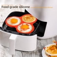 thumbnail image 4 of Injueey Juego de 2 moldes de silicona para huevos, bandejas para muffins y huevos, resistentes a altas temperaturas, para un entorno de Cocina y Comedor negro, 4 of 6