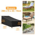 thumbnail image 2 of Stoneway 82" x 30" x 31" Black Rectangle Patio Chaise Lounge Cover with Waterproof, 2 of 6