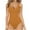 Khaki, variant on FRSASU One-Piece Women Round-Neck Sleeveless Solid Shapewear Bodysuit Jumpsuits White XL(XL)