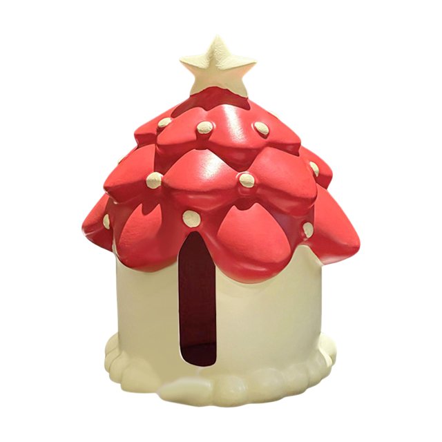Porta pañuelos, porta pañuelos decorativo, linda decoración navideña para baño, Rojo