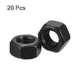thumbnail image 3 of Uxcell 9/16-12 Hex Nuts, Carbon Steel Grade 8.8 Black Oxide Hexagon Nut for Screw Bolt, 20 of Pack, 3 of 5