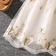 thumbnail image 5 of HCNTES Toddler Summer Dress for Girls Short Sleeve Dress Baby Girls' Dresses Casual Spring Fall Outfits for Toddler Kid Girl 3T 4T 5T(4-5 Years,D01-White), 5 of 5