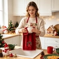 thumbnail image 6 of Bcylexb Holiday Kitchen Towels 40x60cm, Christmas Themed Absorbent Dish Cloths Soft Decorative Tea Towels for Cooking Baking Festive Xmas Decoration, 6 of 6