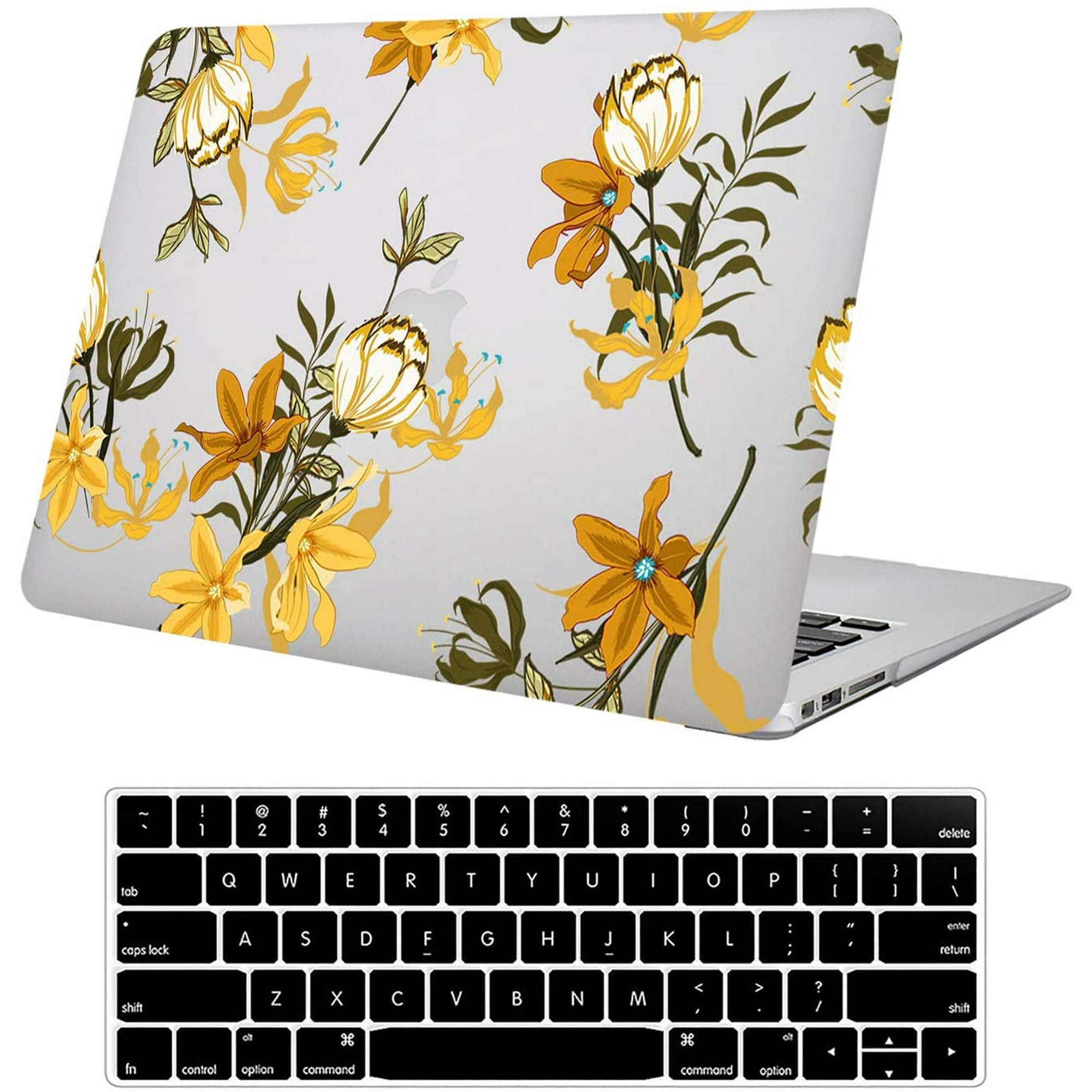 Compatible with MacBook Pro 13 Inch Case 2020 2019 2018 2017 2016 Release M1 A2338 A2289 A2251 A2159 A1989 A1706 A1708 with Without Touch Bar Plastic Hard Shell Case Keyboard Cover Flower Walmart