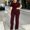 Wine women plus size shorts set a1, variant on Cagogo Women Plus Size 2 Piece Set Casual Summer Cruise Outfits Loose Short Sleeve Crew Neck Tops Comfy Pants Matching Lounge Sets Tracksuits Travel Airport Clothes, Wine XL