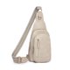 thumbnail image 1 of Bolso de pecho Qarigey estilo Retro europeo y americano para niñas textura de cuero suave individual de moda color Beige, 1 of 6