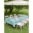 thumbnail image 4 of Outdoor Tablecloth with Umbrella Hole for Patio/Picnic/Party/Camping, Turquoise Coastal Waterproof Table Cloth Rectangle Table Cover Washable, Nautical Coral Starfish Shell Turtle Summer (60"x 102"), 4 of 8