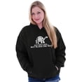 thumbnail image 3 of Always Late Worth Wait Funny Turtle Unisex Plus Fleece Graphic Hoodie Brisco Brands 2X, 3 of 5