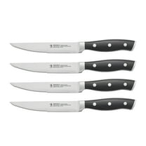 Henckels Forged Accent Set of 4 Steak Knife Set, German Engineered Informed by 100 Years of Mastery, Black