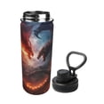 thumbnail image 2 of Yiaed Fire Sky Dragon Print Sports Insulated Kettle Bottle Reusable Stainless Steel Insulated Cup, Outdoor Portable Casual Stainless Steel Insulation Cup, 2 of 7