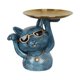 thumbnail image 1 of Escultura de figura de gato con bandeja de almacenamiento para decoración de exhibición Azul, 1 of 9