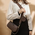 thumbnail image 5 of Skearow Women Classic Checkered Crossbody Satchel Bags,PU Vegan Leather Shoulder Handbag,Wallet Coin Purse Bag, 5 of 8