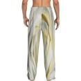 thumbnail image 3 of Daiia White Rose Men's Sleep Pant with Pockets and Drawstring,Pajama Pants-Medium, 3 of 9