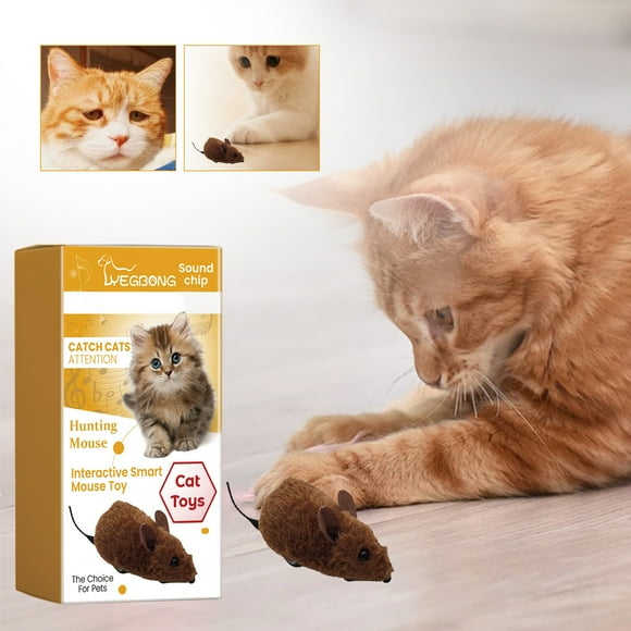 Staron Jouet Interactif pour Chat Souris, Jouet Souris Interactif Mobile Automatique Jouets pour Chat Jouets Interactifs pour Animaux