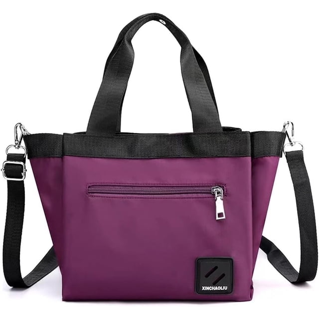 LHSHID Tote Bag for Women Top Handle Handbag Large Capacity Shoulder Bag Nylon Crossbody Bag Casual Satchel Purse