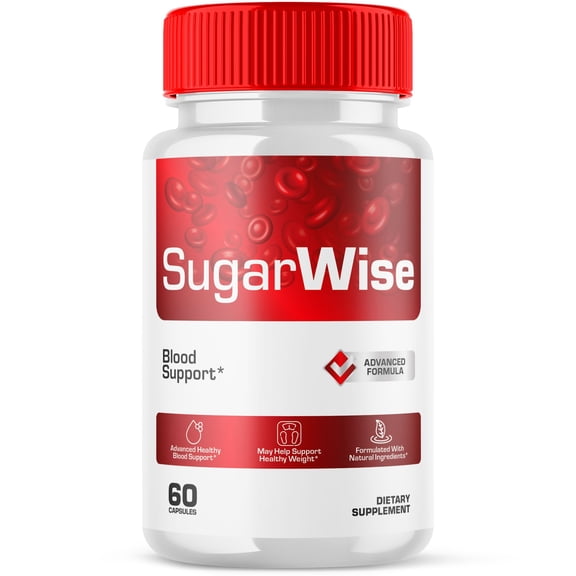 SugarWise Blood Support Pills Advanced Formula Vitamin Supplement Sugar Wise 60 Capsules