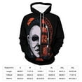 thumbnail image 2 of Michael Myers Hoodies for Men Women 3D Print Pullover Novelty Hooded Sweatshirt Hoodies with Big Pockets XL, 2 of 8
