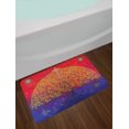 thumbnail image 2 of Ethnic Bath Mat, Sacred Bodhi Tree of Life Themed Eastern Spiritual Growth Ethnic Artwork Print, Non-Slip Plush Mat Bathroom Kitchen Laundry Room Decor, 29.5 X 17.5 Inches, Scarlet Blue, Ambesonne, 2 of 2