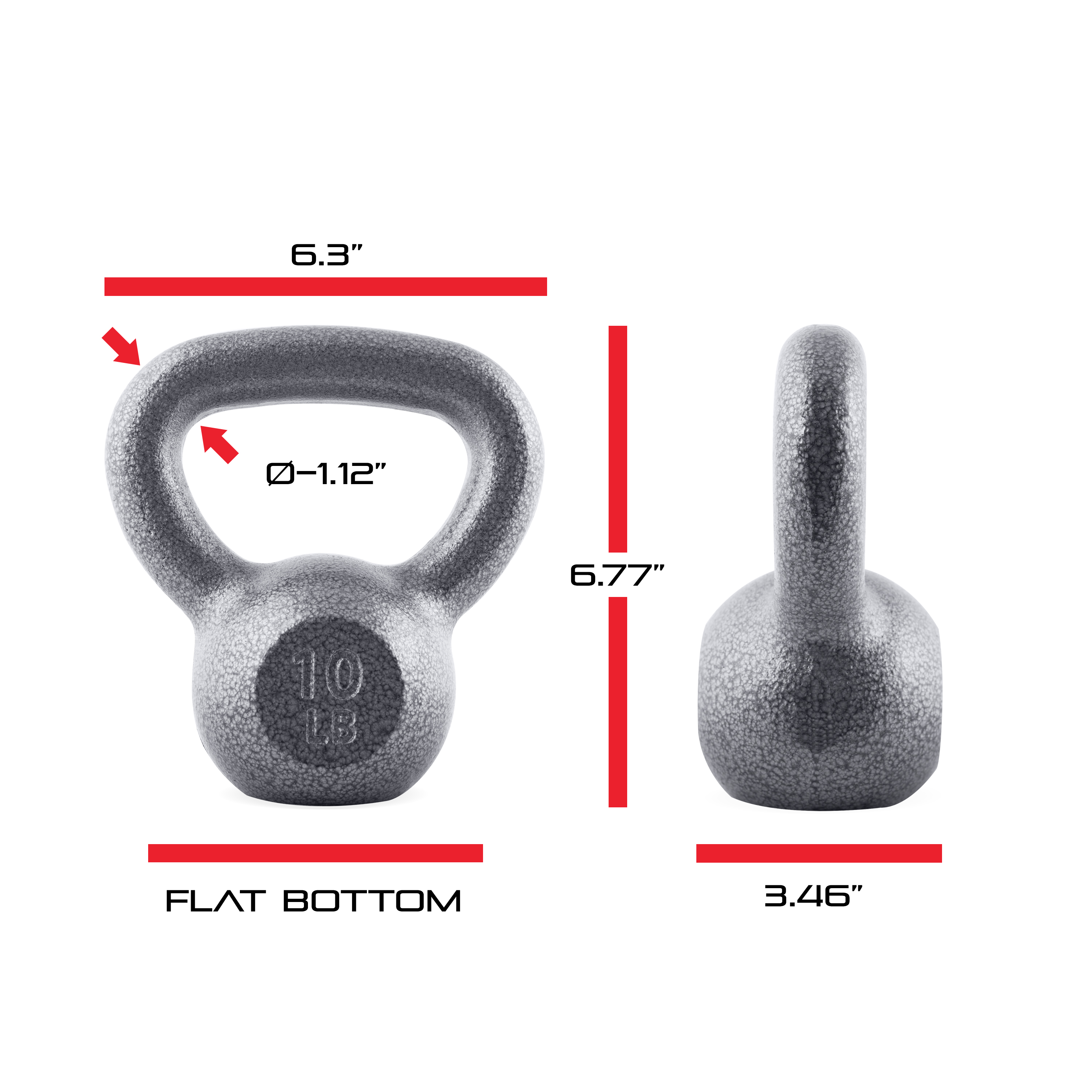 CAP Barbell Cast Iron Kettlebell, Single, 10-80 Pounds - image 2 of 7