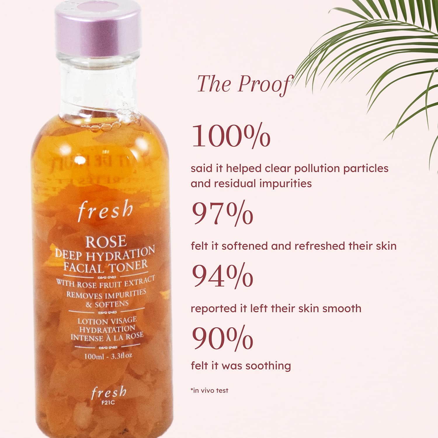 Fresh Rose Deep Hydration Facial Toner , 3.4 oz Toner