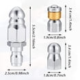 thumbnail image 4 of 3 Pcs Buse de Jet d'Égout Durable Différents Modèles Embouts de Nettoyage de Drain, 4 of 4