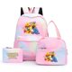 thumbnail image 1 of 3pcs Disney Winnie the Pooh Colorful Backpack with Lunch Bag Rucksack Casual School Bags for Student Teenagers Sets, 1 of 4