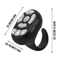 thumbnail image 4 of MORESEC 3Pcs Bluetooth Remote Control, Fingertip Wireless Bluetooth Remote for Phone Selfie Video, Page Turner Remote for Ebook Reading, Hands Free Control for Presentations Videos, 4 of 9
