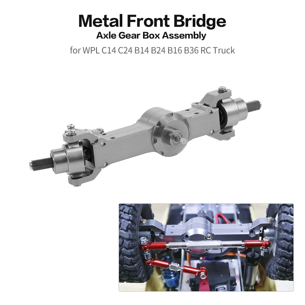 1:16 Für WPL C14/C24 JJRC B14/B24 4WD Truck RC Car Metall Gear Bridge Axle Achse