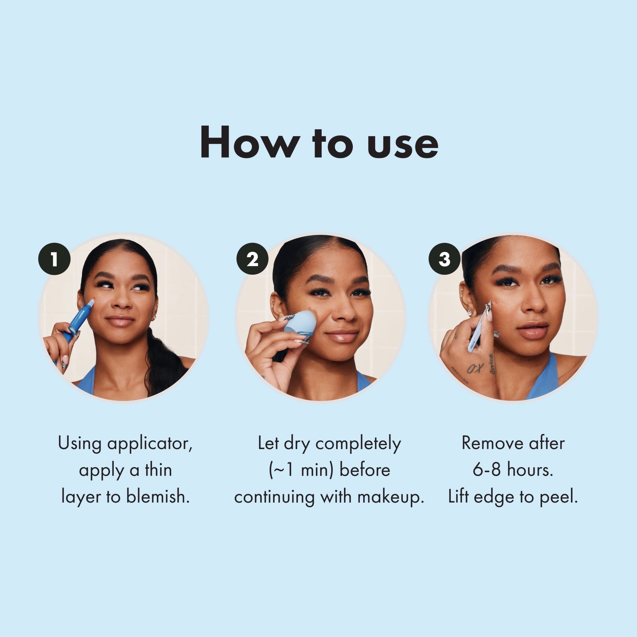 Hero Cosmetics Mighty Shield™ Liquid Patch Invisible Blemish Protectant, 10 ml Tube