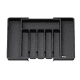 thumbnail image 1 of Organizador Bandeja Belug  Extensible Cajon Cocina 8 Compartimentos Negro Plata, 1 of 5