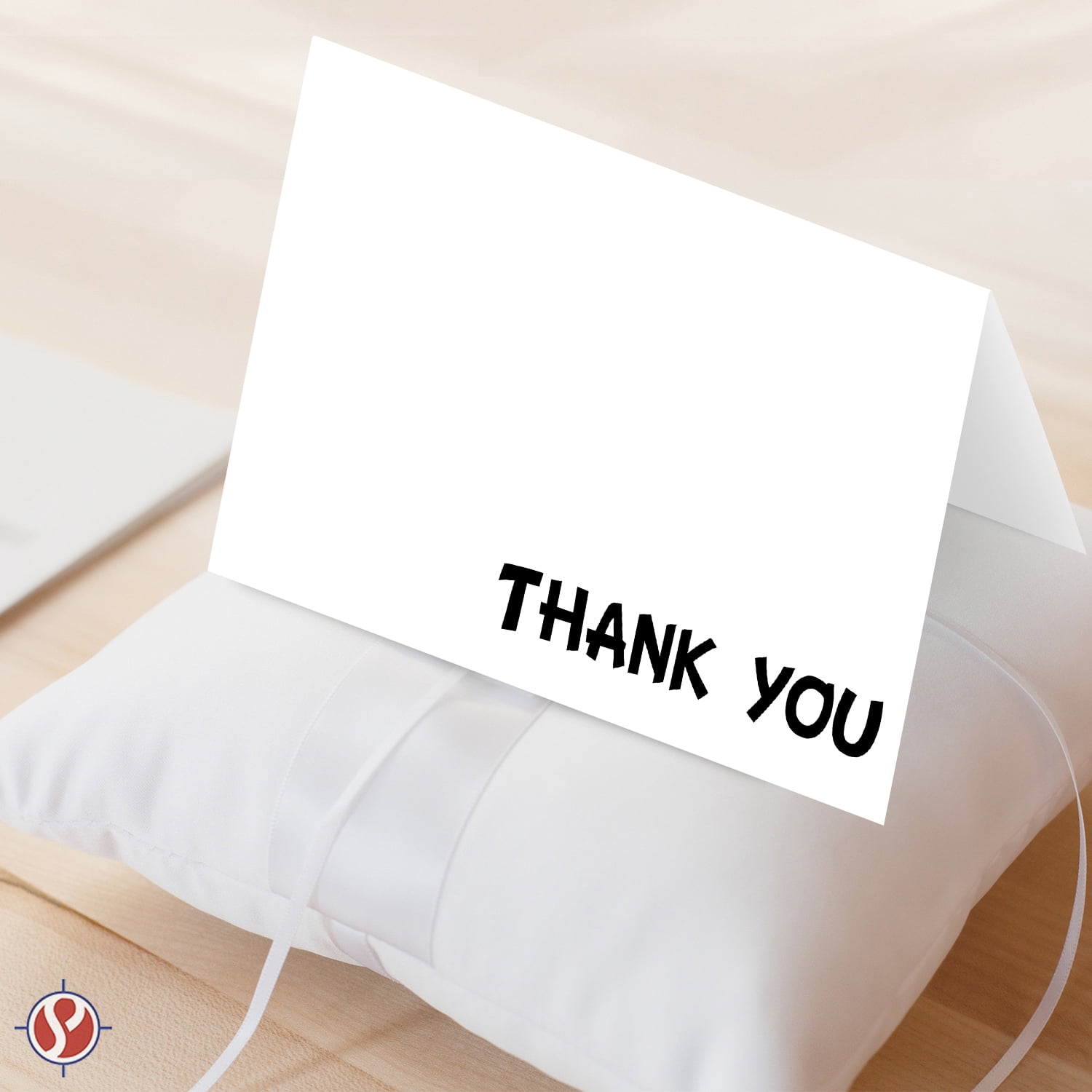 Thank You Card – 25 Bulk Set of Half-Fold Greeting Cards & Envelopes – Pre-Scored & Blank on the Inside – Elegant and Perfect for Weddings, Baby Shower, Graduation, Birthdays | 4.25 x 5.5 (A2 Size)