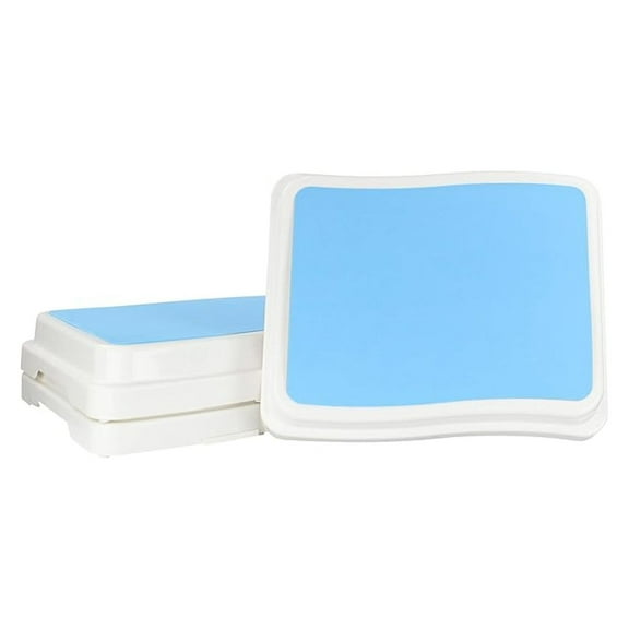 Step Stool for Seniors - Stackable Bath Steps, Adjustable Exercise Platform, 3 Piece Mobility Aid for Elderly & Disabled