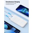 thumbnail image 3 of Power Bank LOVELEDI, 1500 mAh, doble salida USB, 5 V, 3,1 A, color blanco, 3 of 7