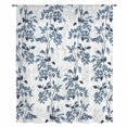 thumbnail image 2 of Blue Fruit Sheer Curtains 108" Extra Long, Vintage Plant Nature Botanical Flower Floral Light Filering Curtains, Privacy Drapes Simi Floor to Veiling Curtain for Living Room Large Window Treatment, 2 of 9