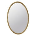 thumbnail image 5 of Gzxs 24"x36" Oval Mirror for Farmhouse Rustic Style Wall Decor - Vanity Mirror Wood Border for Hallway Circle Mirror (Brown), 5 of 8