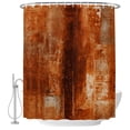 thumbnail image 2 of Burnt Orange Shower Curtains for Bathroom, Oil Painting Modern Abstract Art Vintage Waterproof Fabric Shower Curtain, Decorative Bathroom Curtain for Bathtub, 72"x72" , No Hooks Included, 2 of 9