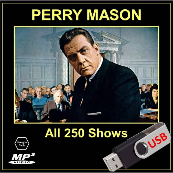 Perry Mason: All 250 Old Time Radio Episodes in MP3 [USB Flash Drive]