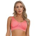 thumbnail image 4 of vastwit Women's Sports Bras Workout Tank Tops with Built-in Bra High Impact Seamless Wireless Gym Shimp Red M, 4 of 6