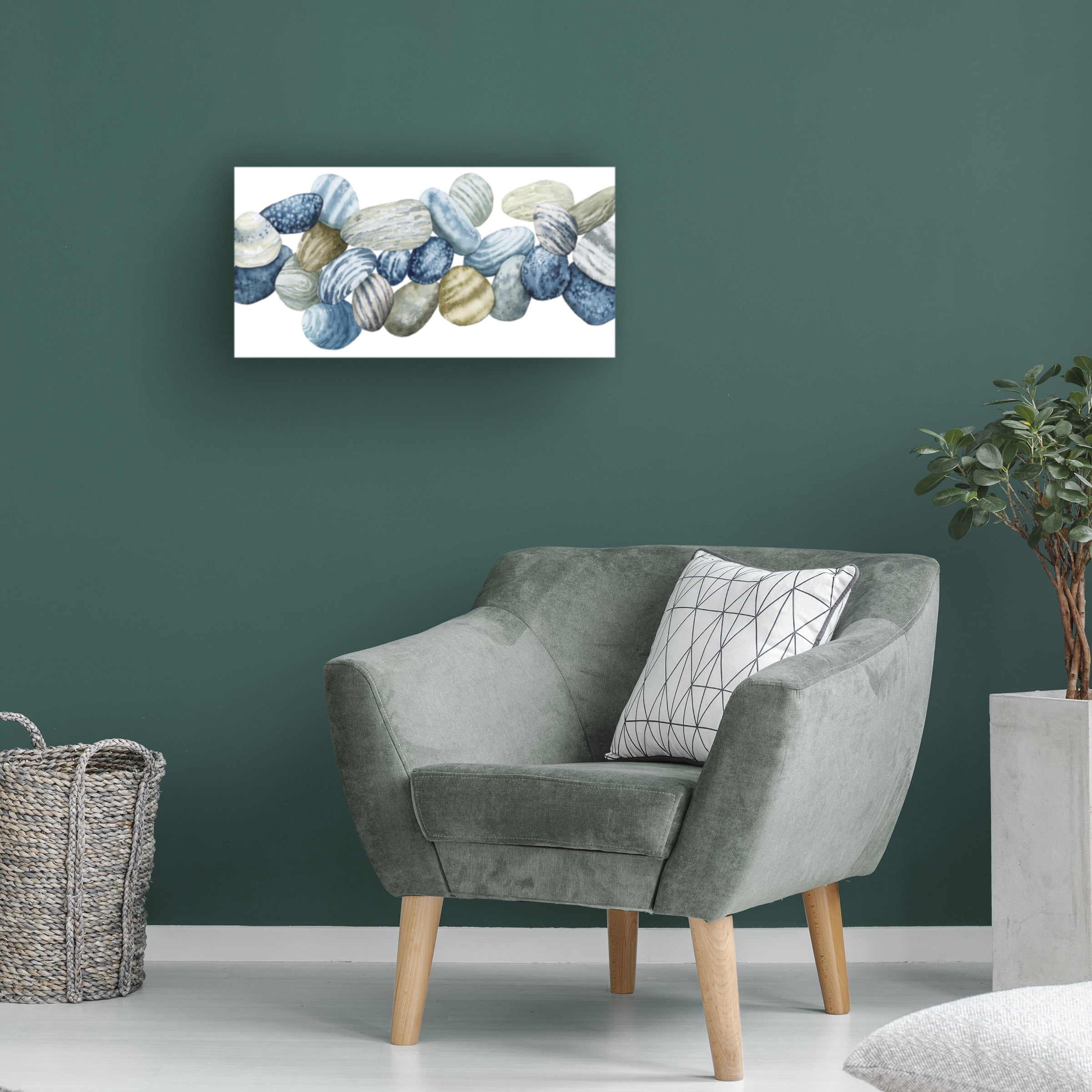 Grace Popp 'Found Pebbles III' Canvas Art